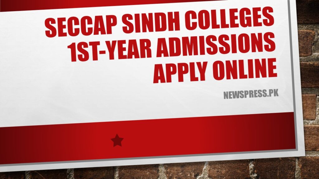 SECCAP Sindh Colleges 1st-Year Admissions