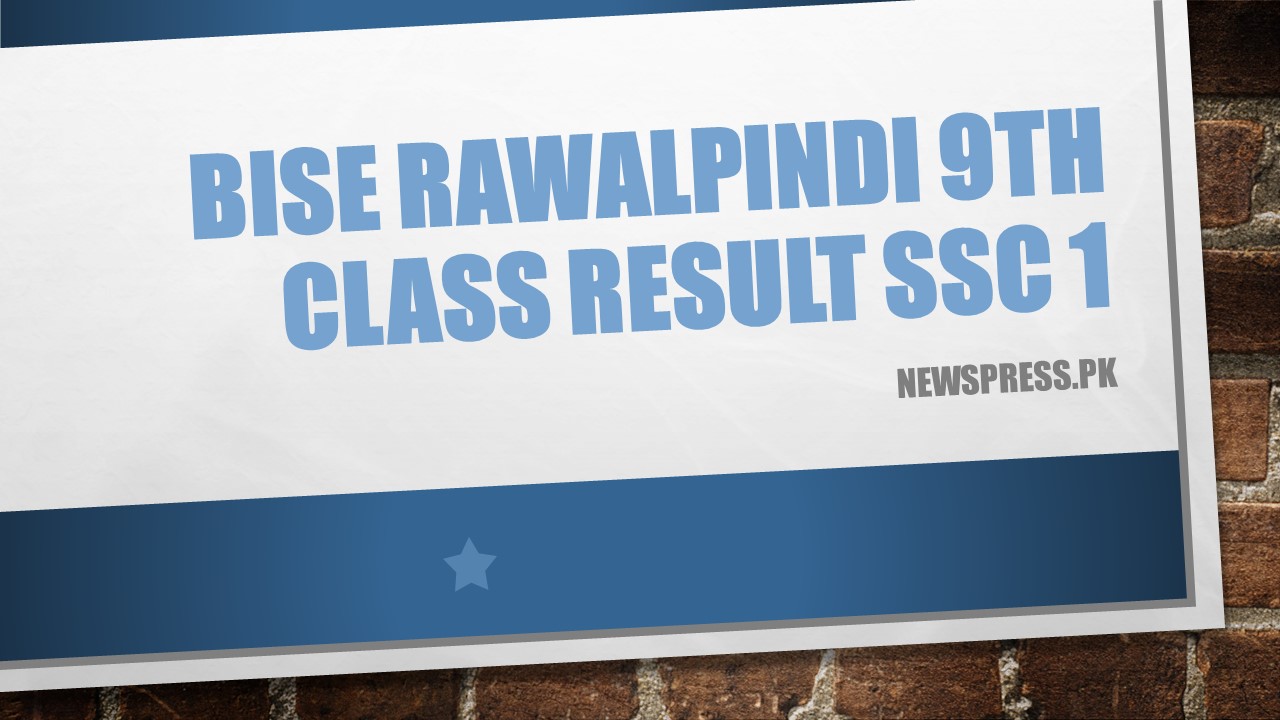 BISE Rawalpindi 9th Class Result SSC Part 1