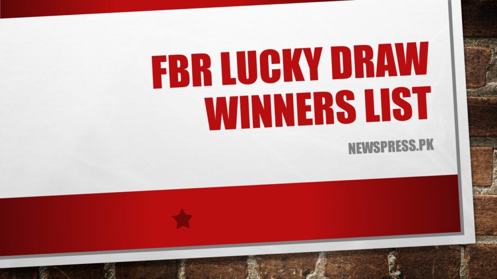 FBR Draw Balloting Result