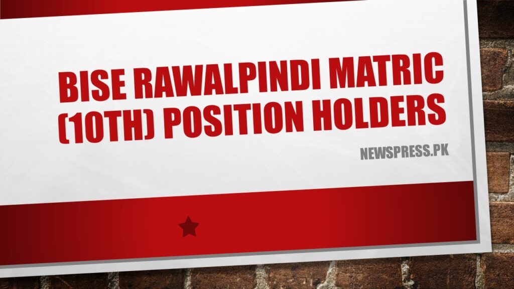 BISE Rawalpindi Matric (10th) Position Holders