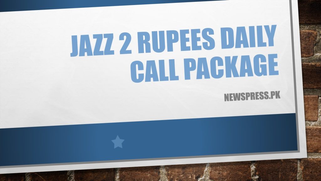 Jazz 2 Rupees Daily Call Package