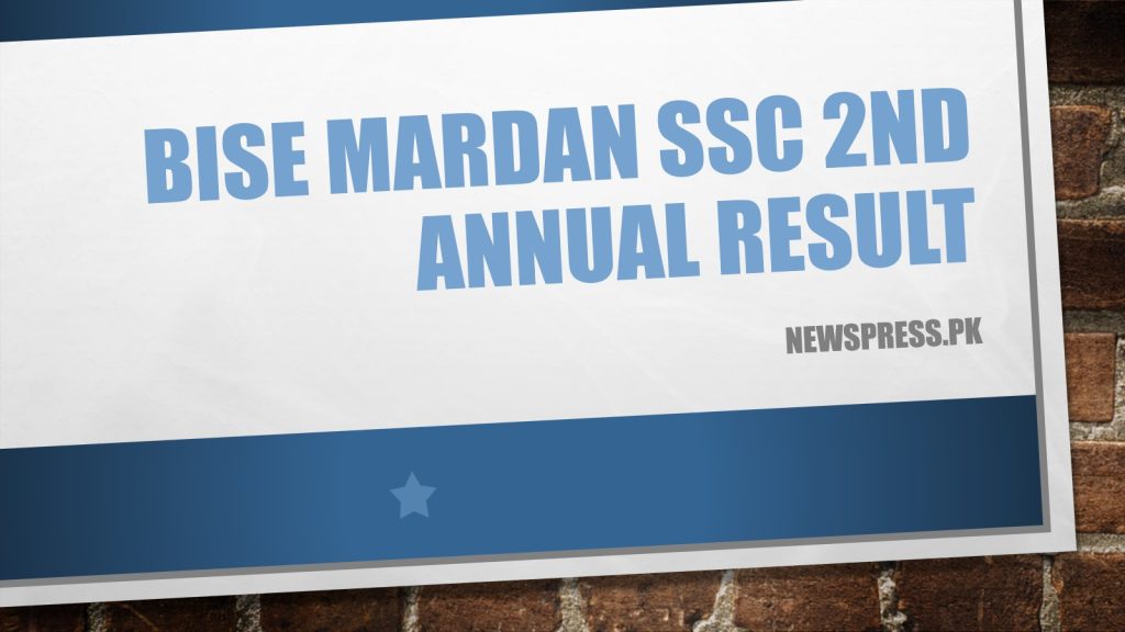 BISE Mardan SSC 2nd Annual Result