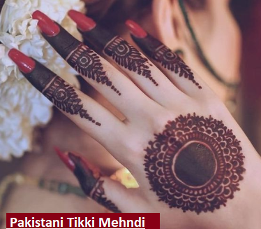 Pakistani Tikki Mehndi Design 