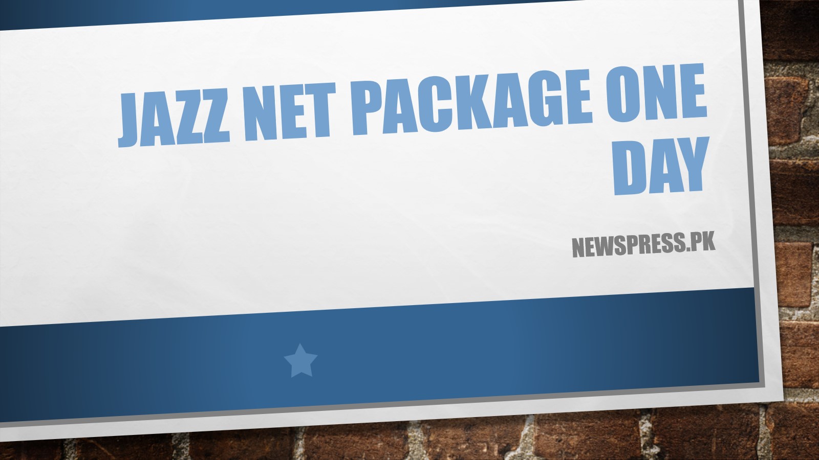 Jazz Net Package One Day